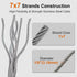 1/8" 100ft 7x7 (SR03) Rectoo wire cable, Wire Rope Metal Cable With Loop Sleeve And Steel Thimble, marine stainless