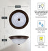 2-Lights 11 Inch 1257S-ORB-AL DESIGNERS FOUNTAIN Reedley Flush Mount Ceiling Light, Lighting Fixture for Kitchen