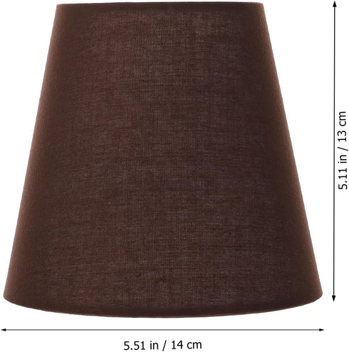 Bulb, Shade-14CM/5.5Inch Kichvoe Mini Small Barrel Lamp Shades Clip On Barrel Fabric Lampshade For Table Lamp And Floor
