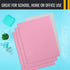 Better Office Products 50-Pack Two Pocket Portfolio Folders, Pink, Letter Size Paper Folders, 50 Pieces