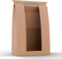 100 Pack Packaging, 500 (14x8.3x3.5 inches) Large Kraft Paper Bread Bags for Homemade Bread Sourdough Bread Bags