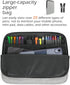 Folio Cover Compatible with Rocketbook Spiral Notebook, Large Capacity Removable Zipper Storage Pouch, Gray, Letter Size