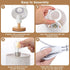 Set 2 3000K A15 Set 2, 9" Fenmzee Small Lamps of - Inline Control, Bedside Table Lamp for Bedroom with LED Blub, Easy