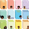 Sinmoe 24 Pcs Black Girl Inspirational Sticky Notes, 3 x 4 Inch, Motivational Memo Pads, Positive Gifts for Women Work