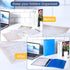 CHENGU 12 Pieces 1 Inch Plastic Binder with Pocket - Blue Color, Holds 200 Sheets