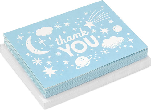 Pack (20 Hallmark of Baby Shower Thank You Cards, Outer Space Thank You Notes and Envelopes)