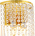 FFIHAKL 12 2 K9 Crystal Wall Sconces, * Socket Chrome Acrylic Crystal Drops Shade Modern Wall Lamp, for Bedroom, Living