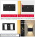 ASLIDECOR Solar Fence Lights Up and Down, 2 Pack Small Waterproof Solar Step Light for Outdoor