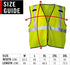 Coast SV300 Rechargeable High Visibility Safety Vest, Dual Mode, Zip Front, 2 Pockets, ANSI/ISEA Standards, Yellow XL