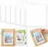 Tinlade 6 Pcs Clear Adhesive Corner Pockets 6 x 6 Inch, Sticky Pocket Sleeves for Extra Storage in Notebooks and Folders