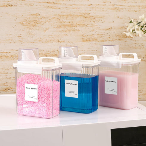 64 OZ 3PACK Laundry Detergent Dispenser, Liquid Laundry Soap Dispenser, Fabric Softener Dispenser, Scent