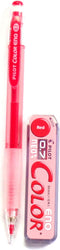 Pilot Color Eno Red Set, 0.7mm Mechanical Pencil + 10 Leads, Red (Japan Import)