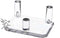 12 Pack Mineral Geode Fossil Display Stands, 2” Acrylic Three Peg Holders