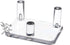 12 Pack Mineral Geode Fossil Display Stands, 2” Acrylic Three Peg Holders