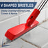 2 Pack ITTAHO Grout Brush with Long Handle, Swivel Cleaning Grout Line Scrubber - Extendable Durable Handle Grout