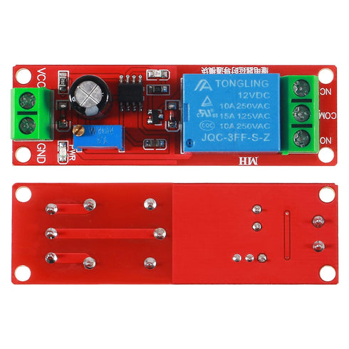 10PCS DC 12V NE555 Delay Timer Relay Switch Module, Adjustable 0-10 Seconds Constant Current Regulator Timer Delay