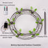 TWINKVILLA 6pcs G40 Bulbs, Battery Operated Outdoor Chandelier, Decorative Hanging Pendant Lights with Rust Finish