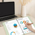 SUNEE 1 Inch 3 Ring Binder, Clear View, PVC-Free, Fits 8.5x11 Inches, Aesthetic, 4 Pack for School or Office