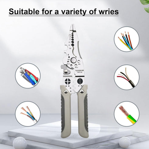 2024 New Arrival Multifunctional Wire Stripper, Crimper, Cable Cutter Pliers, 1PCS