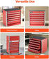 8.6-inch, 5 VEVOR Metal Tool Box, Portable Metal Tool Box with Drawers, Small Tool Chest with EVA Liners and PP Feet