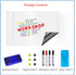 Magnetic Dry Erase Whiteboard Paper, 12" x 18" Self Adhesive for Office, Kitchen Fridge, Kids Drawing with Accessories