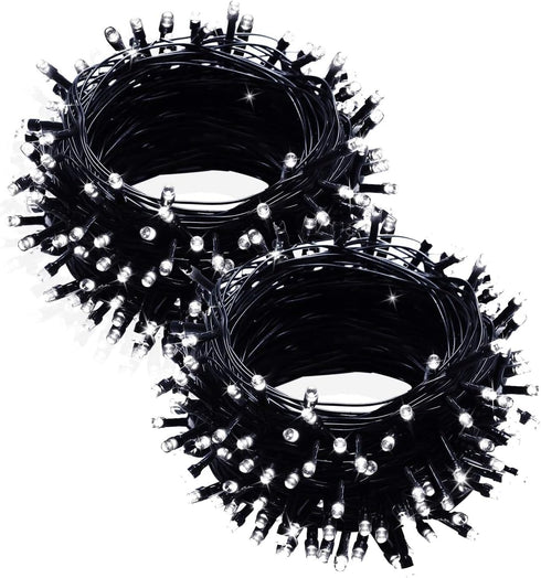 FULLBELL 2 Pack Gothic Decor Black String Lights 33ft 100 LED Memory