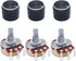 TWTADE 3pcs 50K ohm Potentiometer, Single Turn Rotary Linear Variable Potentiometer with 3pcs Knobs