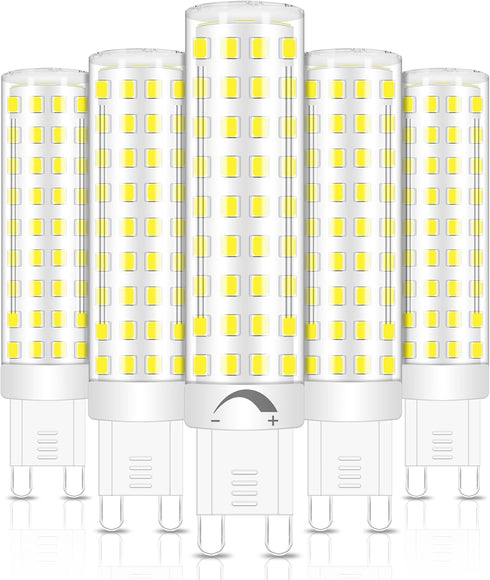 No Flicker G9 Led Bulbs Dimmable 10W Cool White 6000K, 100W Halogen