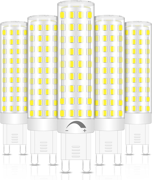 No Flicker G9 Led Bulbs Dimmable 10W Cool White 6000K, 100W Halogen