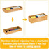 Utensil Organizer - Stackable Bamboo Silverware Drawer Caddy for Bedroom, Office, Bathroom Storage