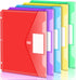 Forvencer Binder Pocket, 5 Pack Heavyweight Poly Binder Pocket with Hook and Loop Fasteners