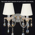 MUNEFE Bulb, Lamp Shade Clip On Cloth Pendant Light Shade, Barrel Lampshade for Home Living Room Bedroom Hotel