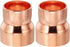 PATIKIL 2pcs 1 3/8" to 1 1/4" ID Copper Reducer, 99.9% Pure Copper Reducing Coupling