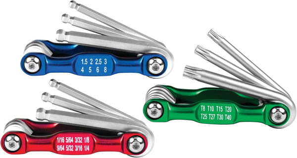 Performance Tool W80291 3-Piece Aluminum Hex and Star Key Set
