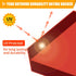 Sticky Slow Moving Vehicle Triangle Sign, Golf Cart Orange Triangle Signs, 14"x16" Reflective for Golf Cart