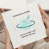TEEMI 5x5 Inch -Congratulations Card for Babys First Birthday First Trip Around the Sun Space Planet Theme Cute Pastel