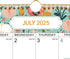 Calendar 2026 - 18 Months Wall Calendar from July 2025 to December 2026, 14.8" x 11.4" with Julian Date