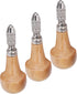 3 Set Pin Vise Chuck, Wooden Handle Pin Vise Set for Jewelry Production Making Tool
