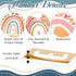 gisgfim Welcome Banner Bulletin Board Decoration Set Boho Rainbow Classroom Decor for Kindergarten and Preschool