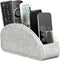 Remote Control Holder - Leather Desk Organizer for Living Room, Bedside Storage for Remotes and Supplies