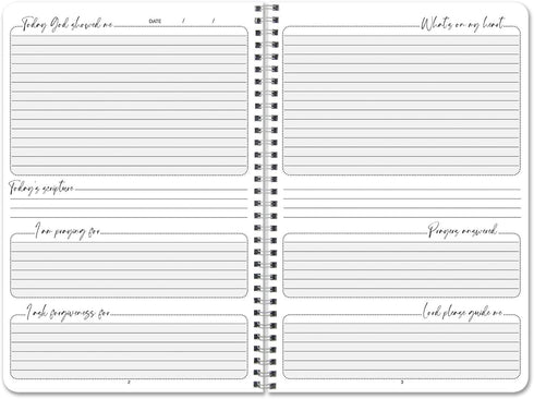 BookFactory Prayer Journal, Bible Devotional Log Book, 100 Pages (6x9 inches)