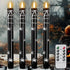Eldnacele Halloween Flameless Flickering Taper Candles with Remote and Timer, Battery Operated