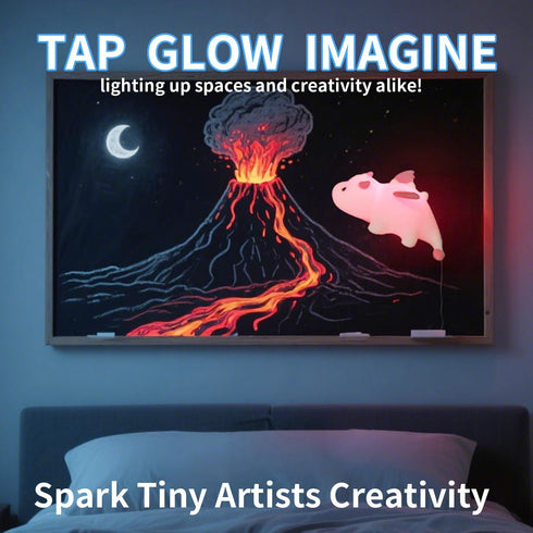 ChicLumen 7 Cute Dragon Kids Night Light, Dinosaur Silicone Lamp with RGB Colors & Warm White, Portable Magnetic Night
