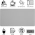 Bloss Large Desk Pad, Non-Slip Desk Mat, Waterproof Desk Blotter, Easy to Clean - Light Grey (31.5 x 15.7 Inches)