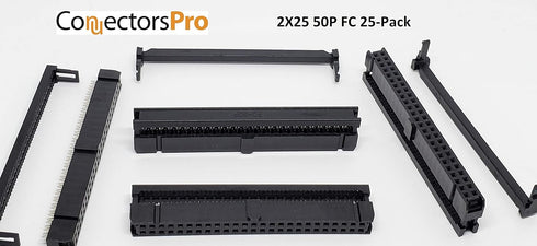 PC Accessories - Connectors Pro 25-Pack 2X20 40P 2.54mm 0.1" Pitch Dual Rows IDC Sockets for Standard Flat Ribbon Cable
