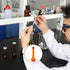 stonylab Glass Volumetric Flask, Class A Amber Volumetric Flask with Glass Stopper, Borosilicate Glass Heavy Wall