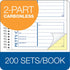 Adams 2-Part, 4 200 Sets (SC1156) Spiral Petty Cash Book, Carbonless, Messages per Page, per Book