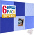 Large Cork Board for Walls 24"X36" with 30 Push Pins, Easy Peel & Stick Vision Bulletin Board Tiles