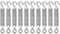 Muzata 10 Pack M4 Turnbuckle Hook and Eye Turnbuckles for Cable Wire, T304 Stainless Steel Heavy Duty Tensioner Kit