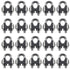 20PCS 1/8 Inch M3 Stainless Steel Wire Rope Cable Clip Clamp